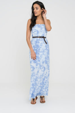 Ardene裙子：Tie-Dye Strapless Maxi Dress