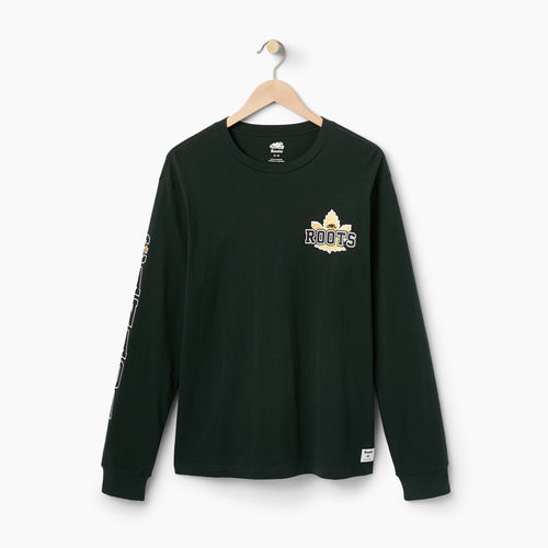 Roots男装第2件5折：Mens Canada Foil Longsleeve T-shirt