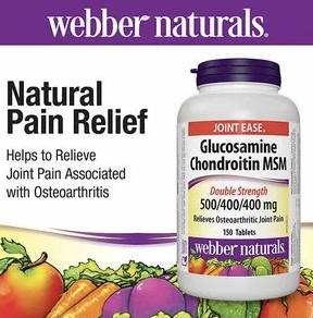  $13.84(原价$21.67) Webber Naturals 双倍强效维骨力120粒 添加MSM