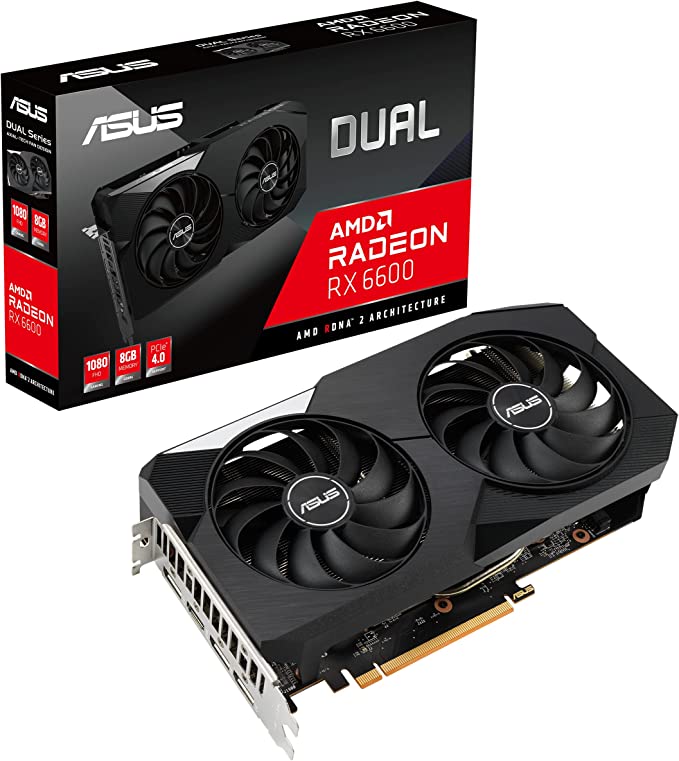 华硕双 AMD Radeon™ RX 6600 8GB 319.00 加元