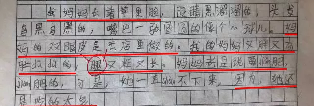 小学生作文揭妈妈双眼皮是做的 网友:这娃不要了