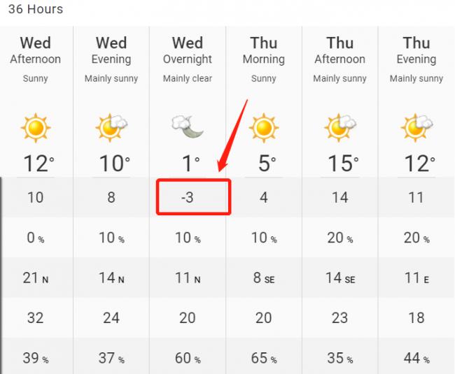 气温暴跌至-3°C！多伦多急发霜冻警报