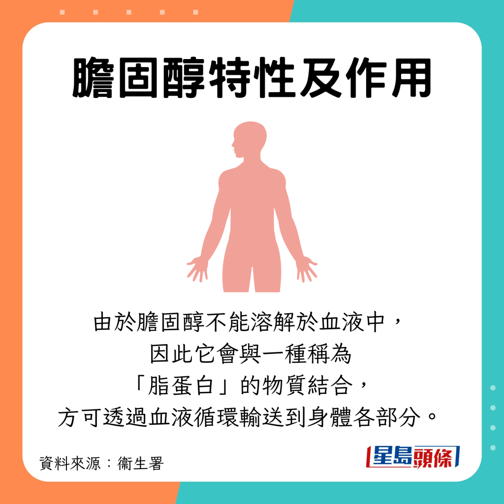 胆固醇与脂蛋白混合,通过血管传输至全身
