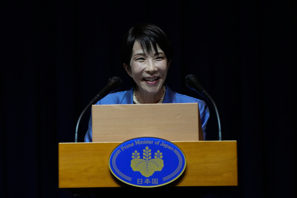 高市早苗表示如台湾有事,日本或将面临存亡危机。美联社 高市早苗表示如台湾有事,日本或将面临存亡危机。美联社