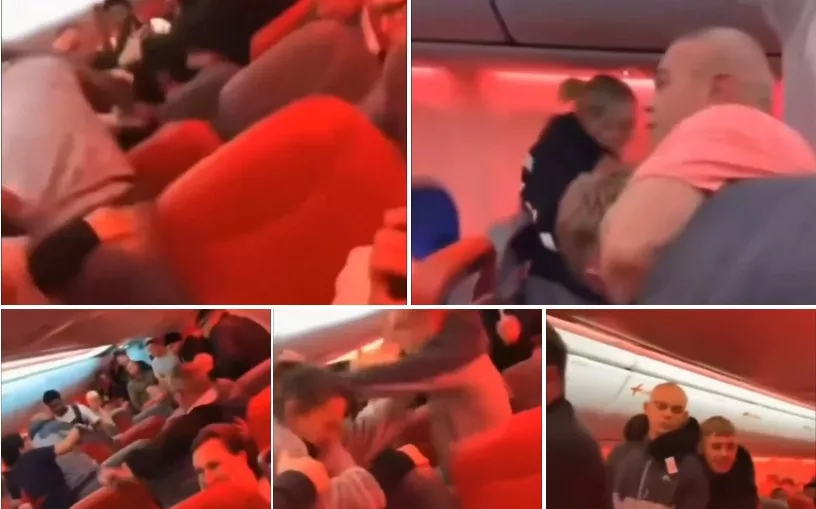 航班飞行途中爆发大规模群殴 舱内一片混乱