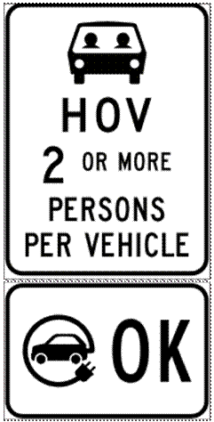 HOV标志