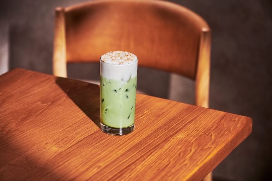 星巴克冰镇香蕉面包抹茶