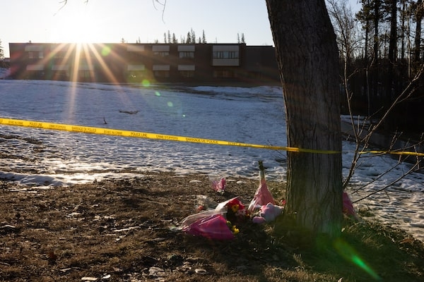 最近在卑诗省坦布勒岭一所高中的大规模枪击事件的受害者纪念活动。JESSE WINTER/THE GLOBE AND MAIL