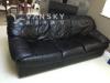 黑色皮沙发