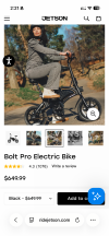 Jetson Bolt Pro 電動自行車（2部）